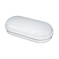 Luminaria led arandela oval 15w,6000k,1500 çumens.bivolt,ip65, branco